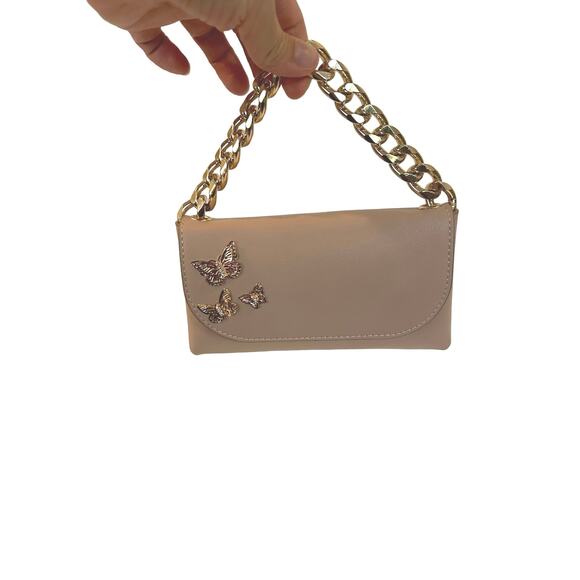 Small Aldo Pink Purse with Gold Butterflies - Picture 7 of 7